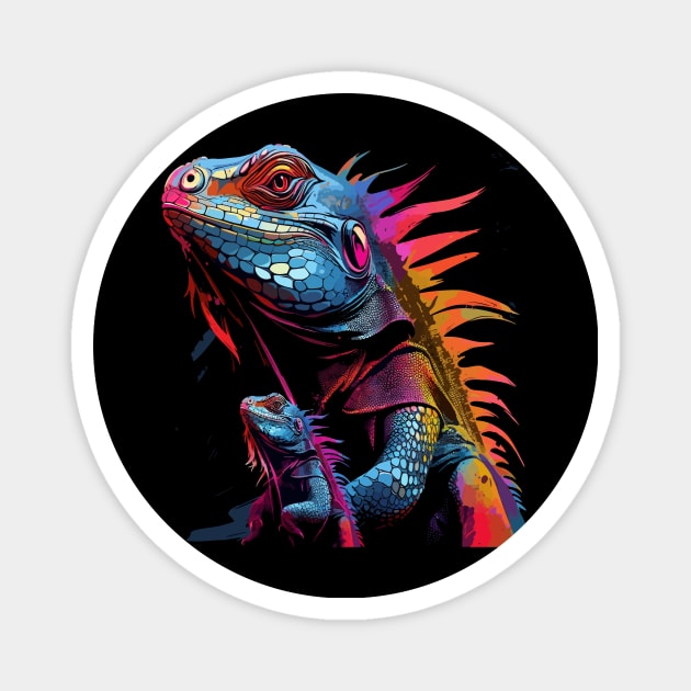 Iguana Fathers Day Magnet by JH Mart